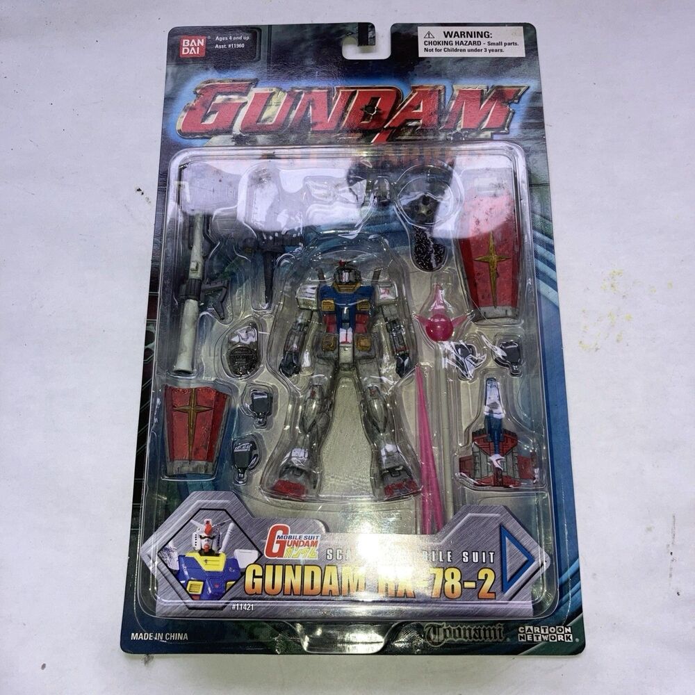 ​Vintage Bandai Gundam RX-78-2 Battle Scarred Action Figure - New Sealed
